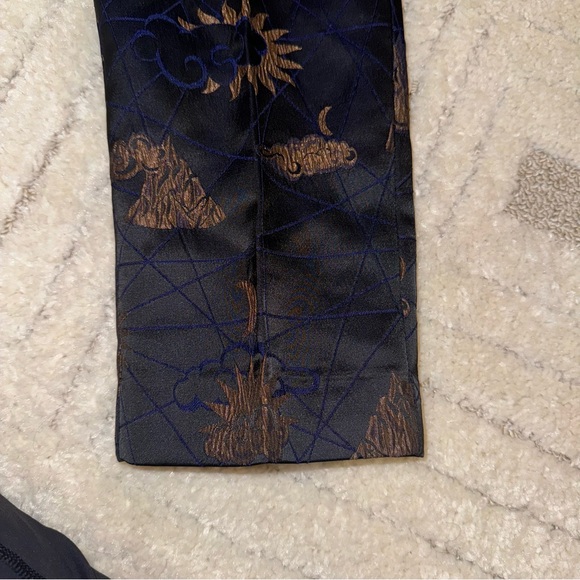 Scotch & Soda | NWT | Navy and Bronze Patterned Trousers - Picture 3 of 8